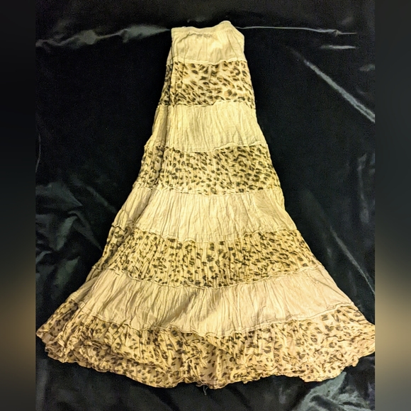 Style & Co Cheetah Print Long Skirt- 1x - Picture 2 of 4